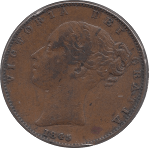 1845 FARTHING ( GVF ) 1 - Farthing - Cambridgeshire Coins