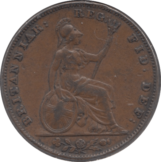 1845 FARTHING ( GVF ) 1 - Farthing - Cambridgeshire Coins