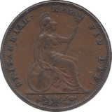 1845 FARTHING ( GVF ) 1 - Farthing - Cambridgeshire Coins