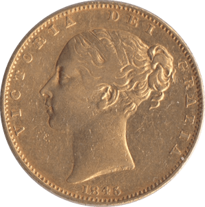 1845 GOLD SOVEREIGN ( VF ) - Sovereign - Cambridgeshire Coins