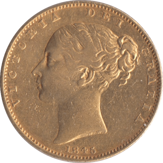 1845 GOLD SOVEREIGN ( VF ) - Sovereign - Cambridgeshire Coins