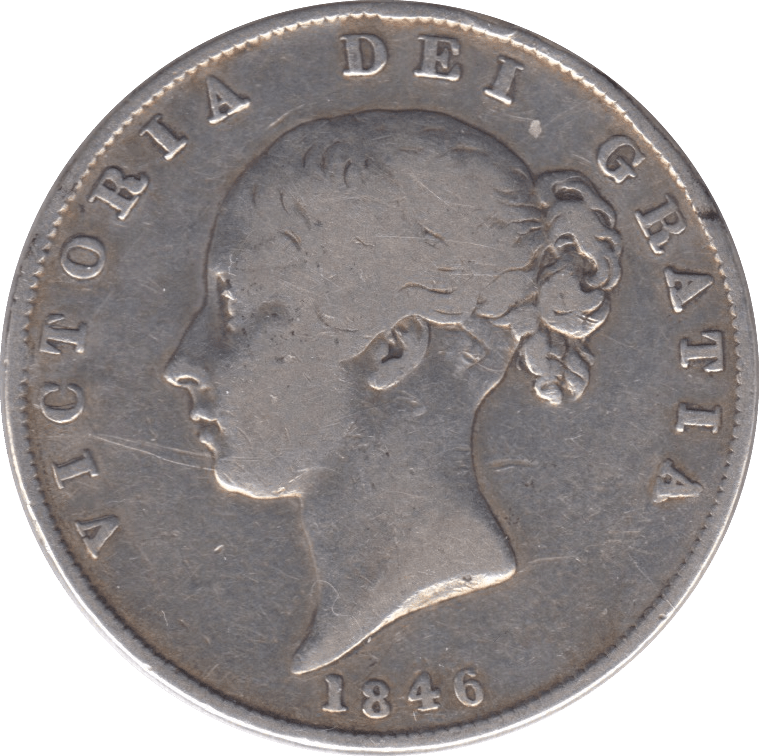 1846 HALFCROWN ( FINE ) - HALFCROWN - Cambridgeshire Coins