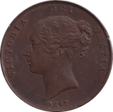 1847 PENNY ( EF ) - Penny - Cambridgeshire Coins