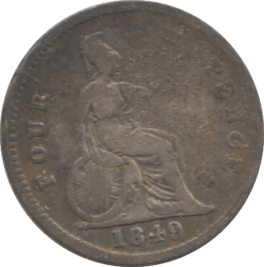 1849 FOURPENCE ( FAIR ) 1 - Fourpence - Cambridgeshire Coins