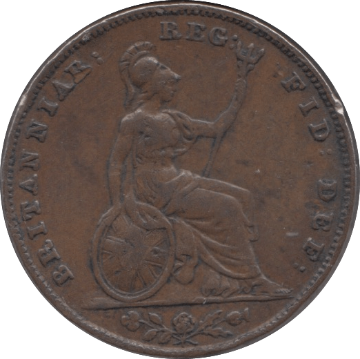 1850 FARTHING ( GVF ) 1 - Farthing - Cambridgeshire Coins