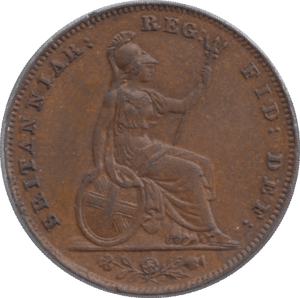 1853 FARTHING ( AUNC ) - Farthing - Cambridgeshire Coins