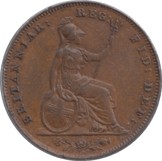 1853 FARTHING ( AUNC ) - Farthing - Cambridgeshire Coins