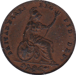 1853 FARTHING ( EF ) B - Farthing - Cambridgeshire Coins