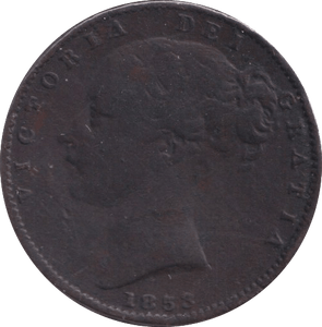 1853 FARTHING ( VF ) - Farthing - Cambridgeshire Coins