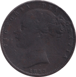 1853 FARTHING ( VF ) - Farthing - Cambridgeshire Coins