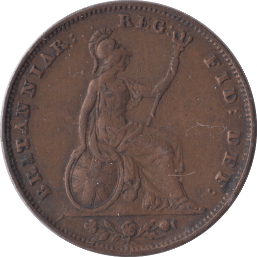 1853 FARTHING ( VF ) - Farthing - Cambridgeshire Coins