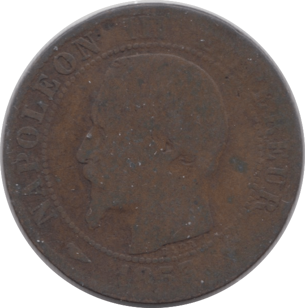 1853 FRANCE 5 CENTIMES - WORLD COIN - Cambridgeshire Coins