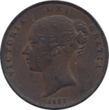 1853 PENNY ( EF ) 10 - Penny - Cambridgeshire Coins