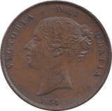 1854 PENNY ( AUNC ) - Penny - Cambridgeshire Coins