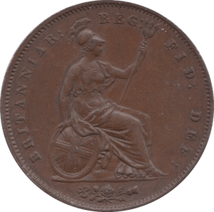 1854 PENNY ( EF ) 8 - Penny - Cambridgeshire Coins