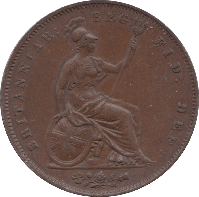 1854 PENNY ( EF ) 8 - Penny - Cambridgeshire Coins