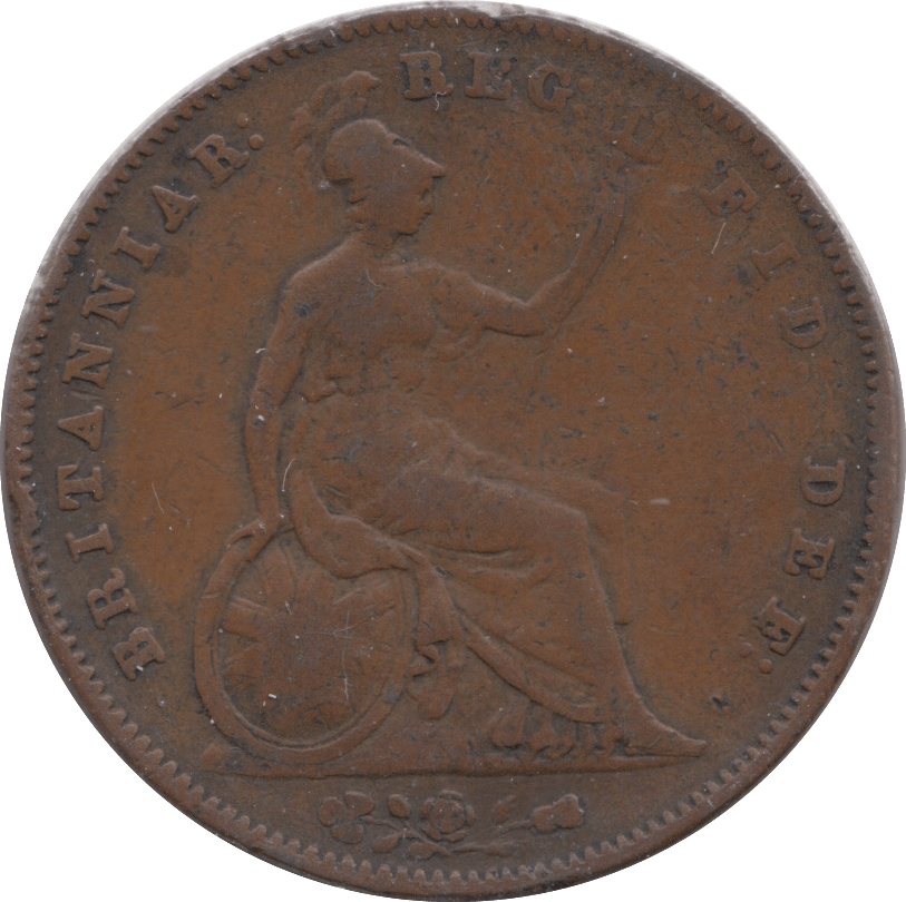 1854 PENNY ( FINE ) 4 - Penny - Cambridgeshire Coins