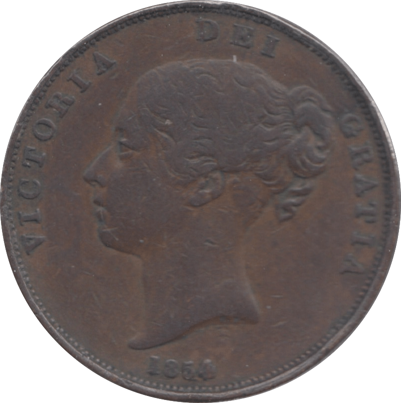 1854 PENNY ( GVF ) 1 - Penny - Cambridgeshire Coins