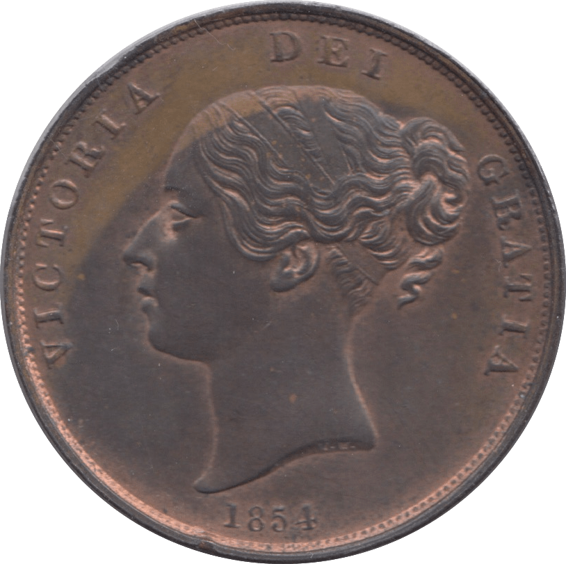 1854 PENNY ( UNC ) - Penny - Cambridgeshire Coins