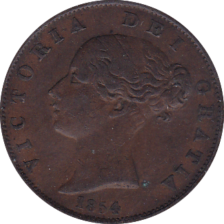 1855 HALFPENNY ( VF ) C - Halfpenny - Cambridgeshire Coins