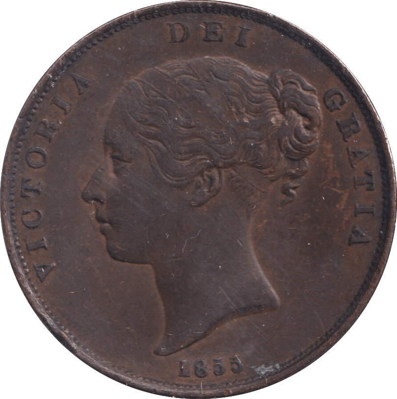 1855 PENNY ( EF ) - Penny - Cambridgeshire Coins