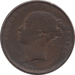 1855 PENNY ( GF ) - Penny - Cambridgeshire Coins