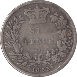 1855 SIXPENCE ( FINE ) - Sixpence - Cambridgeshire Coins