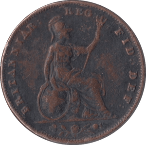 1856 FARTHING ( FINE ) - Farthing - Cambridgeshire Coins