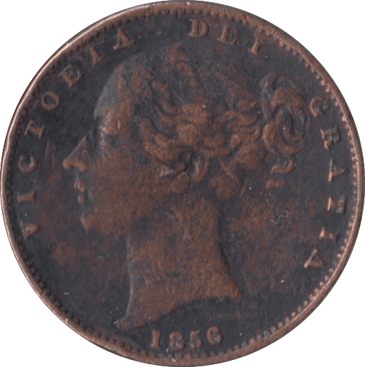 1856 FARTHING ( FINE ) - Farthing - Cambridgeshire Coins