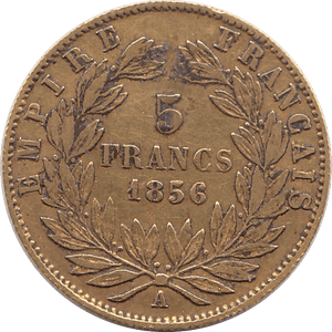 1856 GOLD 5 FRANCS FRANCE - Gold World Coins - Cambridgeshire Coins