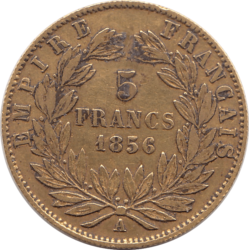 1856 GOLD 5 FRANCS FRANCE - Gold World Coins - Cambridgeshire Coins