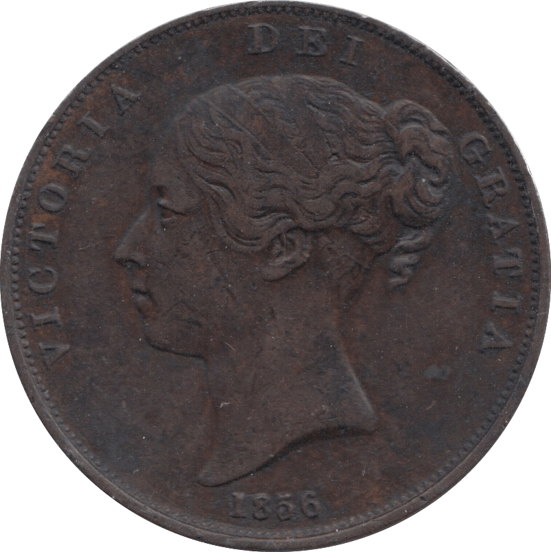 1856 PENNY ( GVF ) 1 - Penny - Cambridgeshire Coins