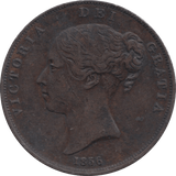 1856 PENNY ( GVF ) 1 - Penny - Cambridgeshire Coins