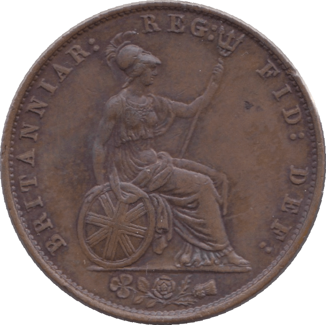 1857 HALFPENNY ( AUNC ) 2 - Halfpenny - Cambridgeshire Coins