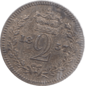 1857 MAUNDY TWOPENCE ( AUNC ) - Maundy Coins - Cambridgeshire Coins