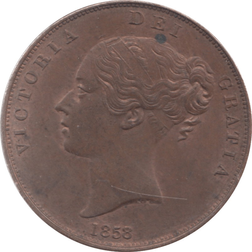 1858 PENNY ( AUNC ) - Penny - Cambridgeshire Coins