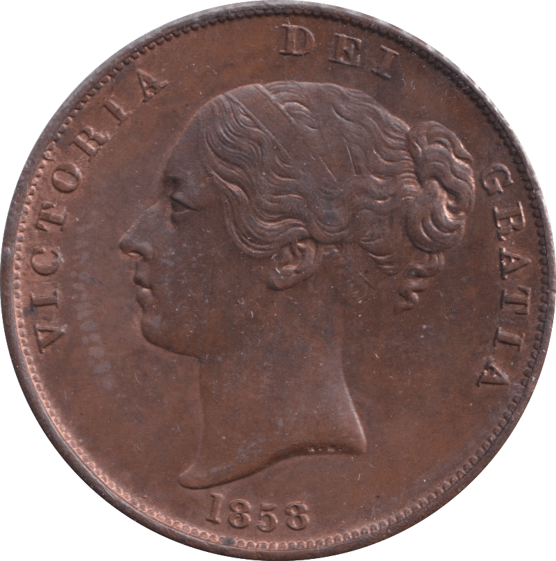 1858 PENNY ( AUNC ) - Penny - Cambridgeshire Coins