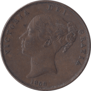 1858 PENNY ( EF ) - Penny - Cambridgeshire Coins