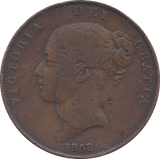 1858 PENNY ( FINE ) 4 - Penny - Cambridgeshire Coins