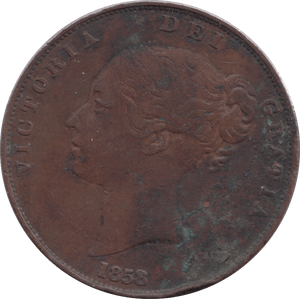 1858 PENNY ( GF ) 2 - Penny - Cambridgeshire Coins