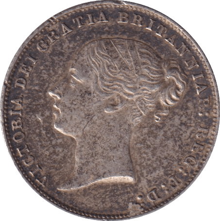 1858 SIXPENCE ( GVF ) - Sixpence - Cambridgeshire Coins