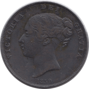 1859 PENNY ( EF ) 5 - Penny - Cambridgeshire Coins