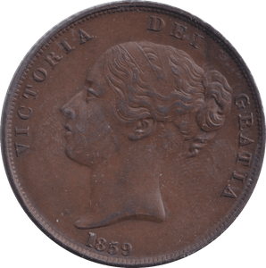 1859 PENNY ( EF ) - Penny - Cambridgeshire Coins