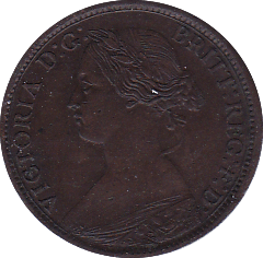 1860 FARTHING ( AUNC ) B - Farthing - Cambridgeshire Coins