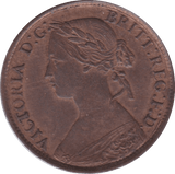 1860 FARTHING ( AUNC ) C - Farthing - Cambridgeshire Coins