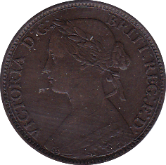 1860 FARTHING ( AUNC ) - Farthing - Cambridgeshire Coins