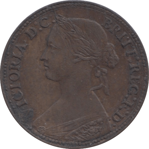 1860 FARTHING ( EF ) 1 - Farthing - Cambridgeshire Coins