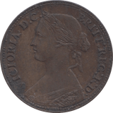 1860 FARTHING ( EF ) 1 - Farthing - Cambridgeshire Coins