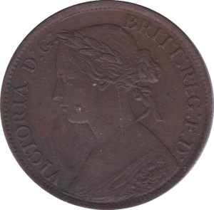 1860 FARTHING ( EF ) D - Farthing - Cambridgeshire Coins