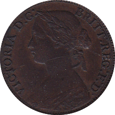 1860 FARTHING ( EF ) - Farthing - Cambridgeshire Coins